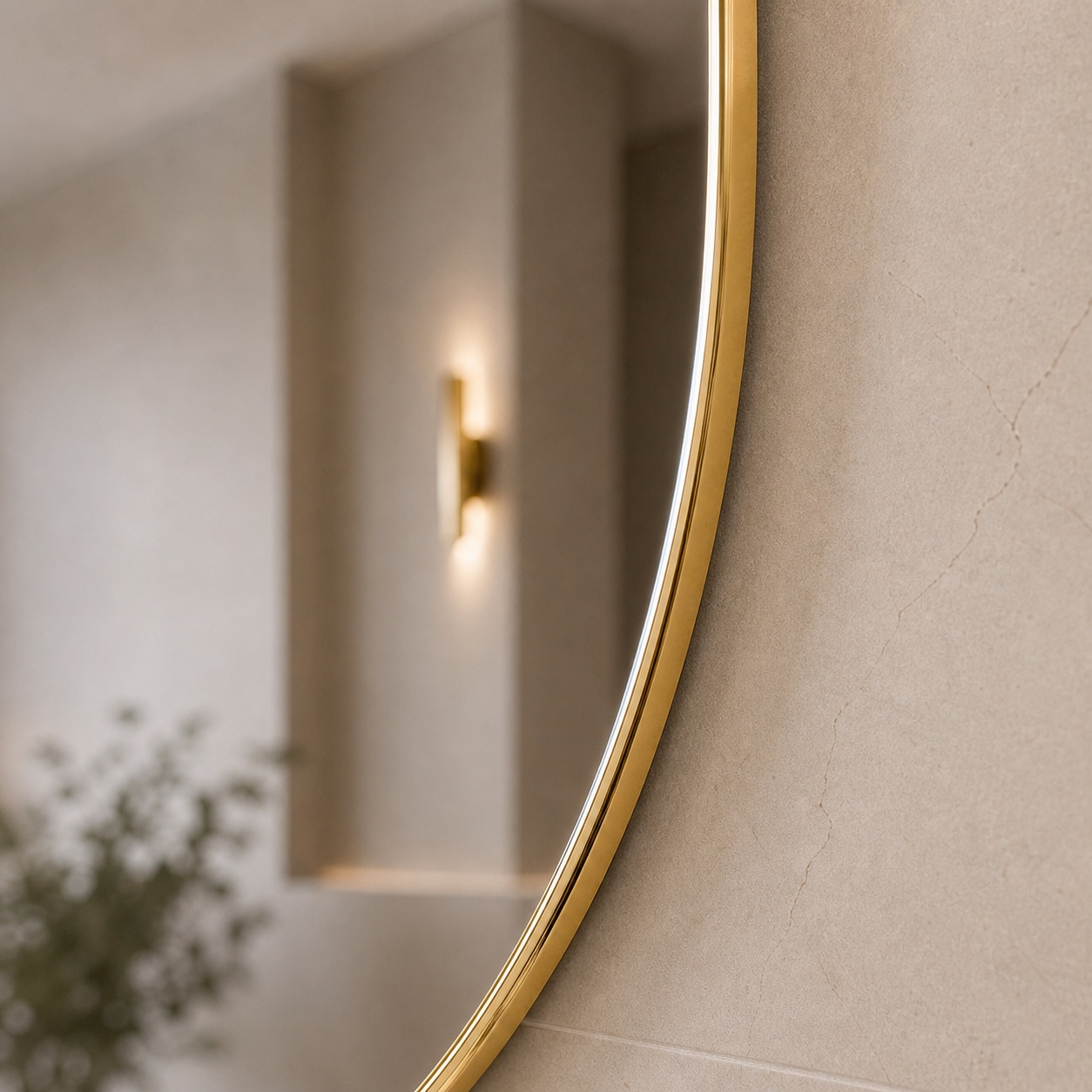 Lustro owalne CARMEN ORION GOLD