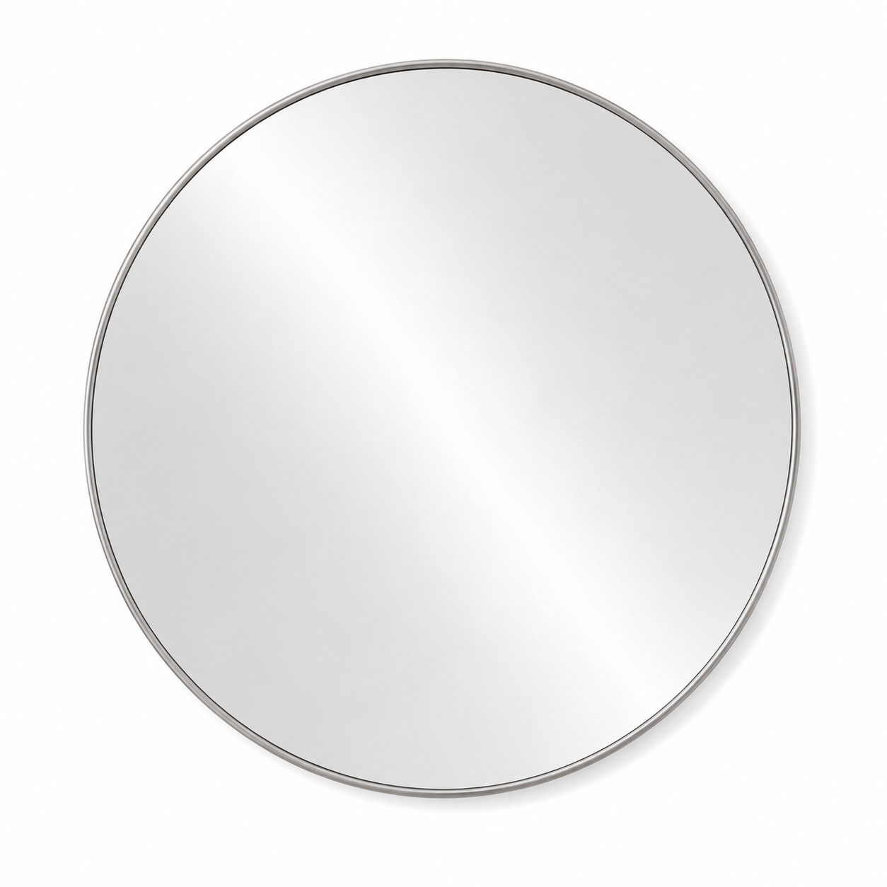 Lustro okrągłe chrom